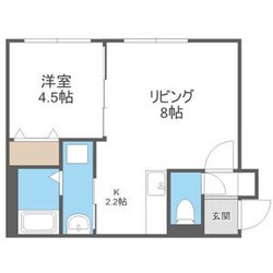 手稲駅 徒歩9分 1階の物件間取画像